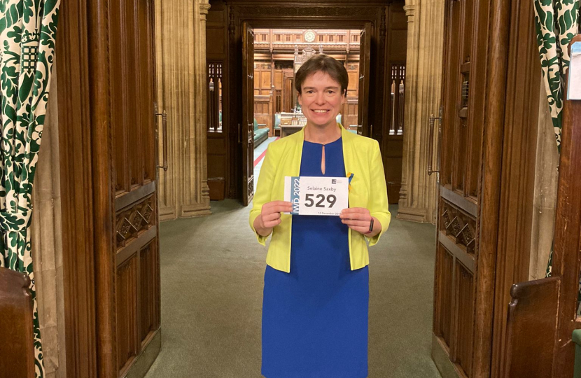 Selaine is the 529th female MP to be sworn into the House of Commons