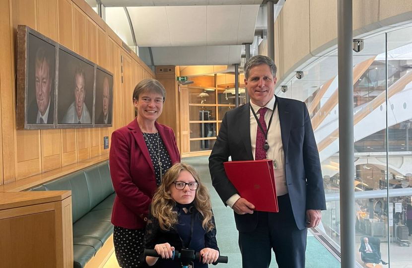 Selaine with Ella Wakley and Minister Browne in Westminster
