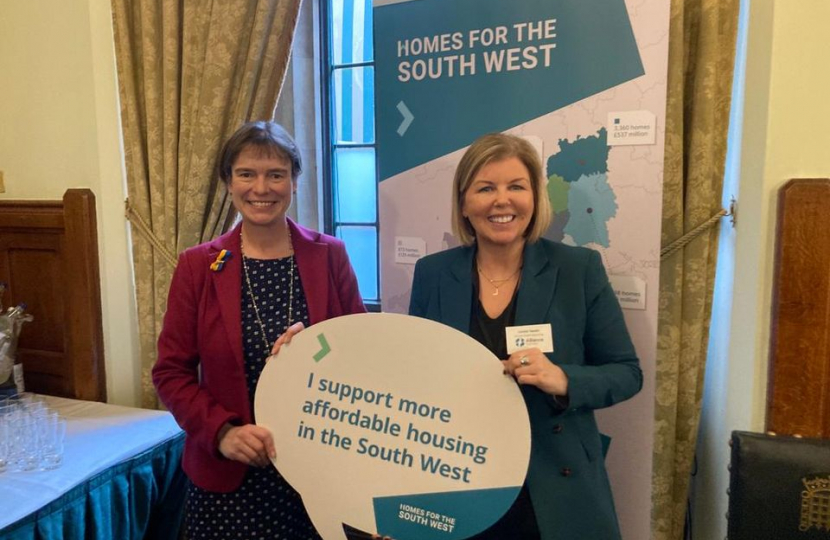 Selaine Saxby MP supports affordable housing in the South West