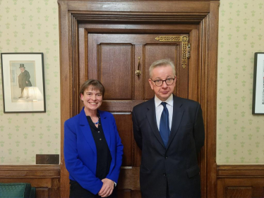 Selaine with Michael Gove