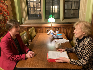 Selaine with Andrea Leadsom 