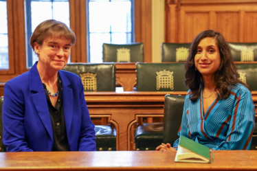 Photo of Selaine with Claire Coutinho, then Education Minister